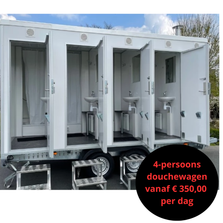 Mobiele badkamers / Douchewagens 4 p douchewagen