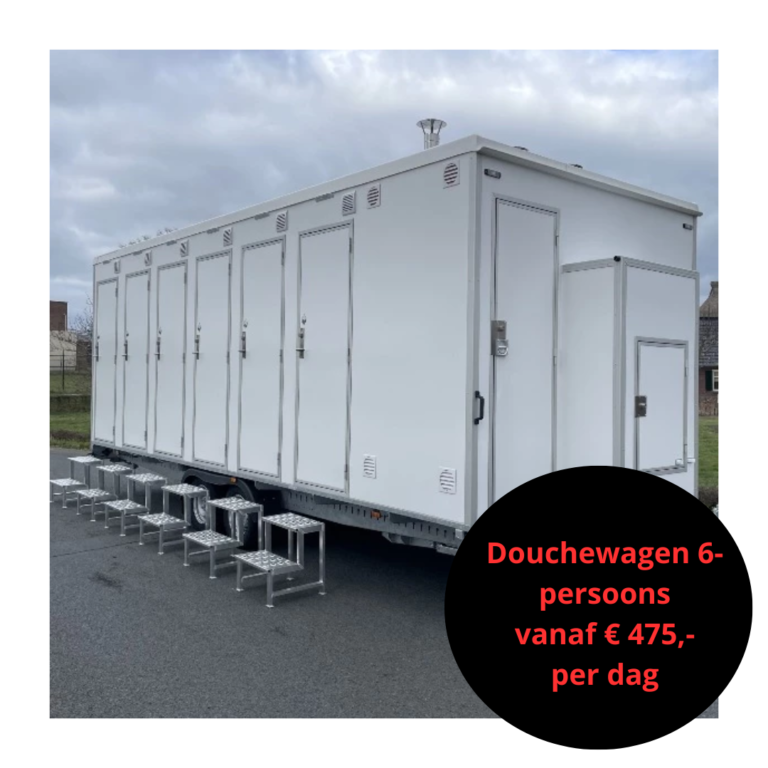 Mobiele badkamers / Douchewagens 6 p douchewagen